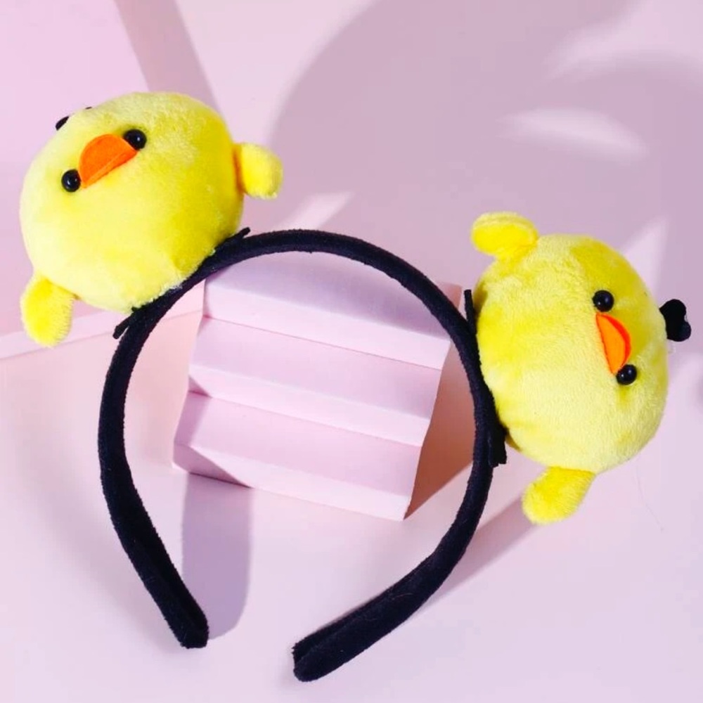 🐥 Adorable Double Jumbo Baby Chicken Chicks Headdress Headband 🐣